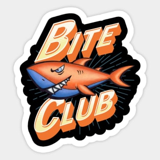 baby shark grown Shark Bite Club Sticker